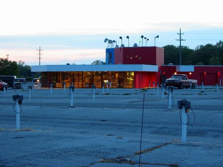 Miracle Twin Drive-In Theatre - Concession From Lot - Photo From Water Winter Wonderland (newer photo)